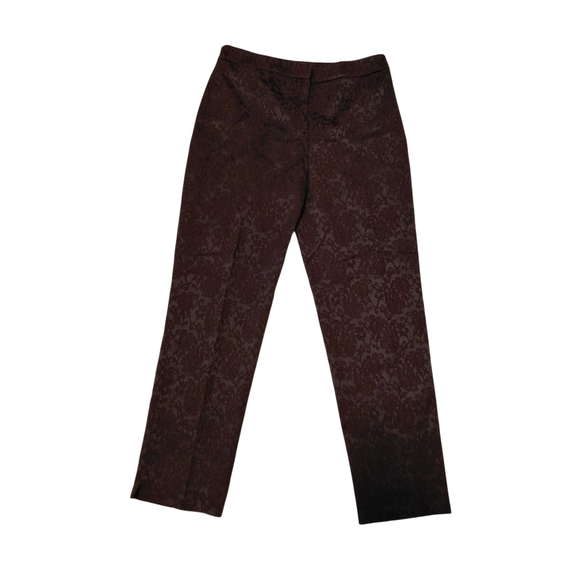 Jones New York Brown Patterned Trousers - Picture 1 of 8